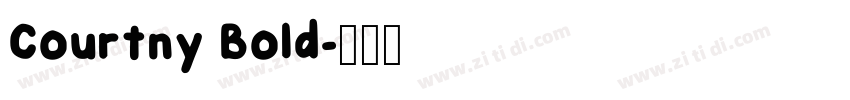 Courtny Bold字体转换